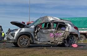 Choque fatal entre auto y camión en ruta próxima a Nueva Palmira